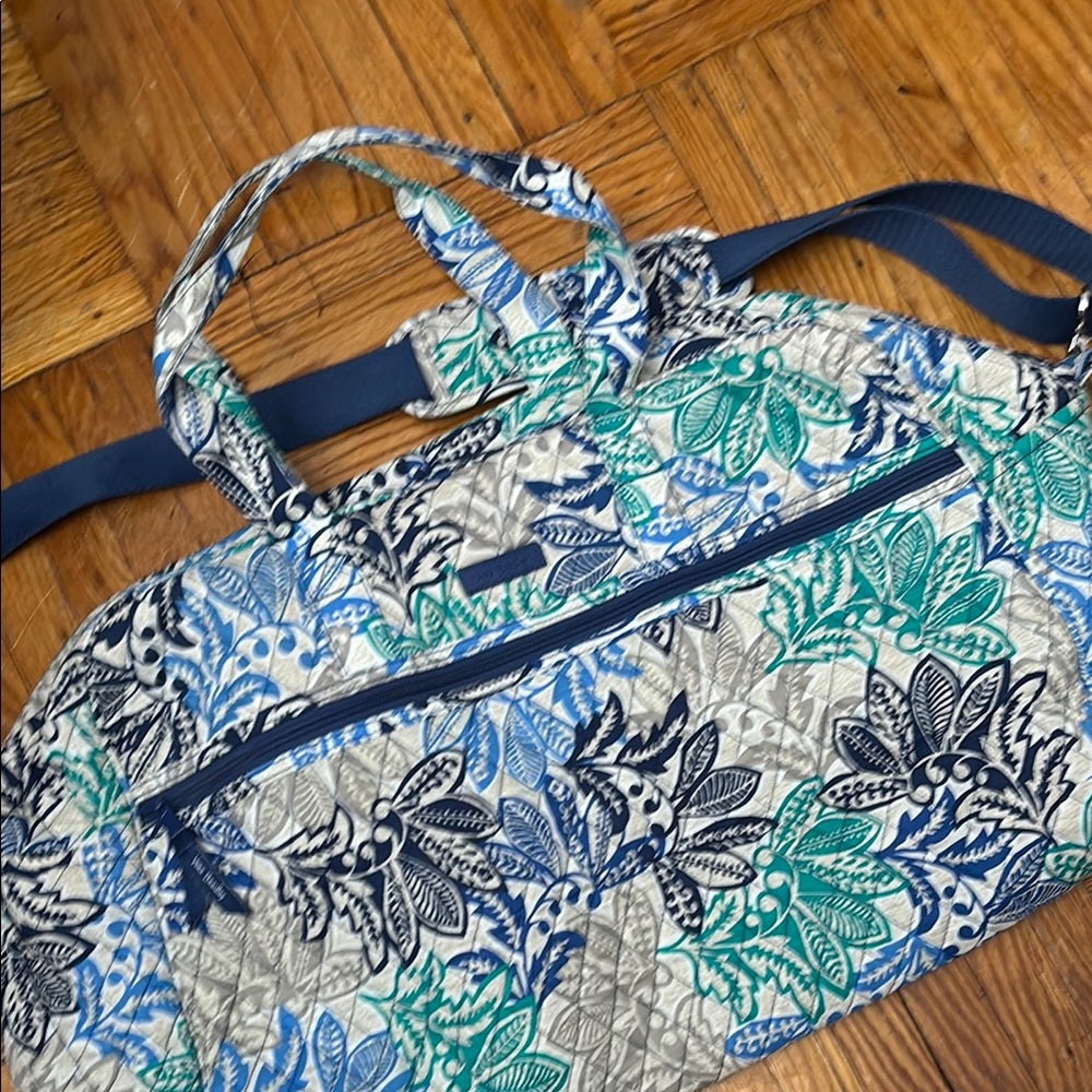 Vera Bradley Floral Blue and Green Bag